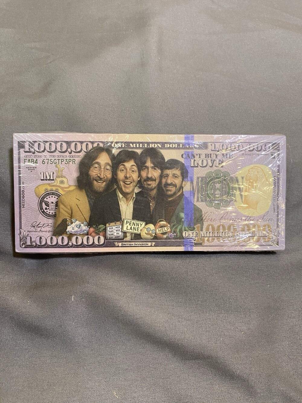 2025 Million Dollar Bill Living Waters Tract Beatles - 1 Bundle (unsure How Many